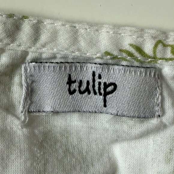 Tulip Brand Cotton XL 100% Summer Dress Green India Print Lightweight Sleeveless - Picture 6 of 6